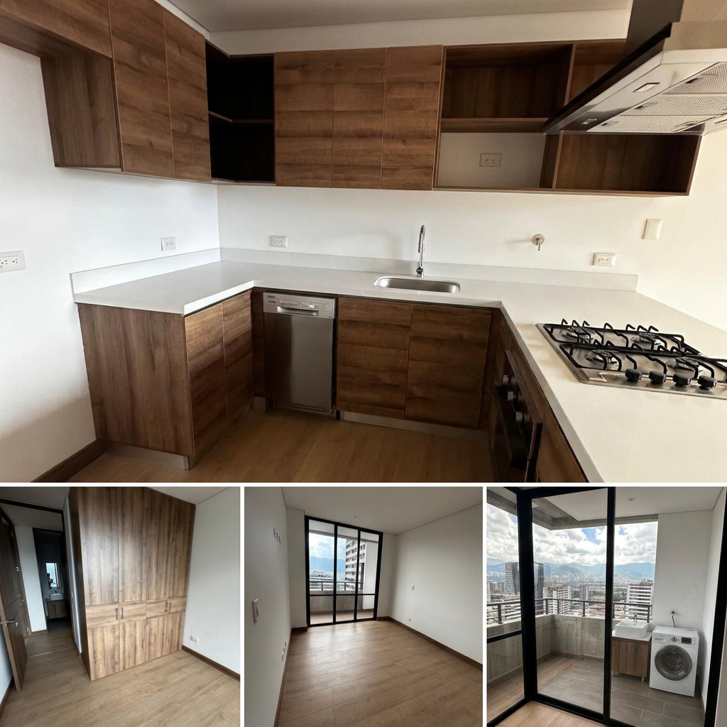 Apartamento en Ciudad del Río — Medellín · Barrio Colombia(Ciudad del Río) · El Poblado